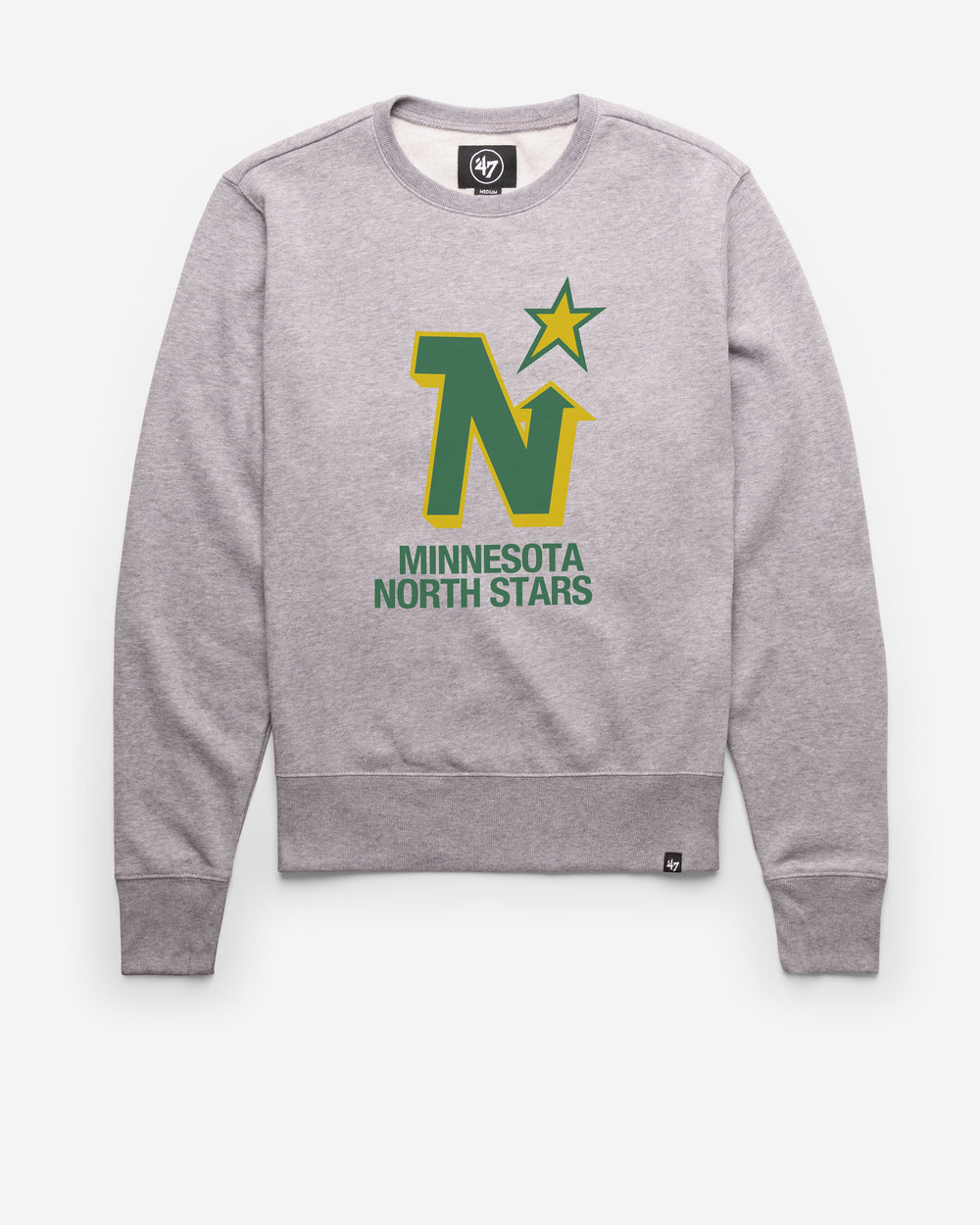 MINNESOTA NORTH STARS VINTAGE IMPRINT '47 HEADLINE CREW SLATE GREY