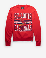 ST. LOUIS CARDINALS LETTERS '47 HEADLINE CREW RED