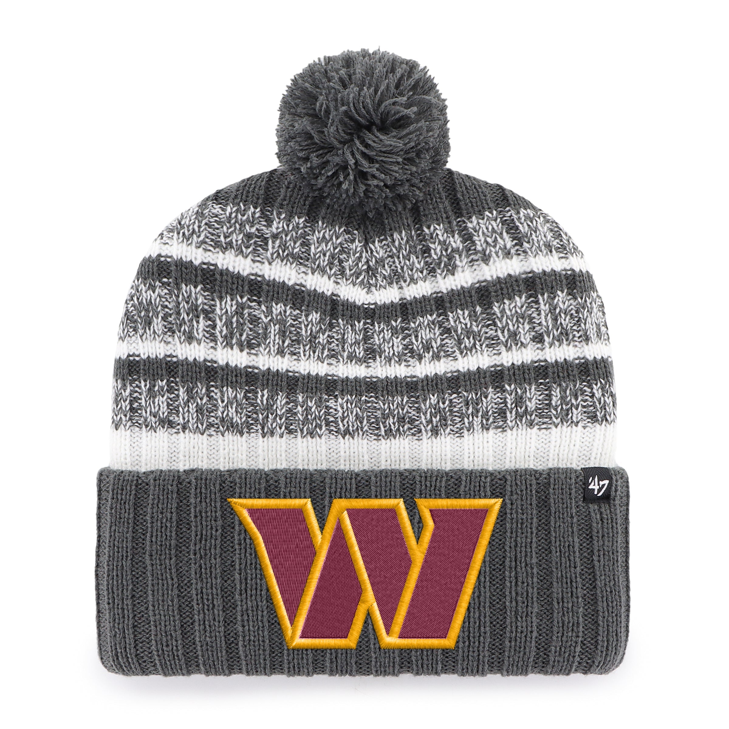 WASHINGTON COMMANDERS TAVERN '47 CUFF KNIT CHARCOAL