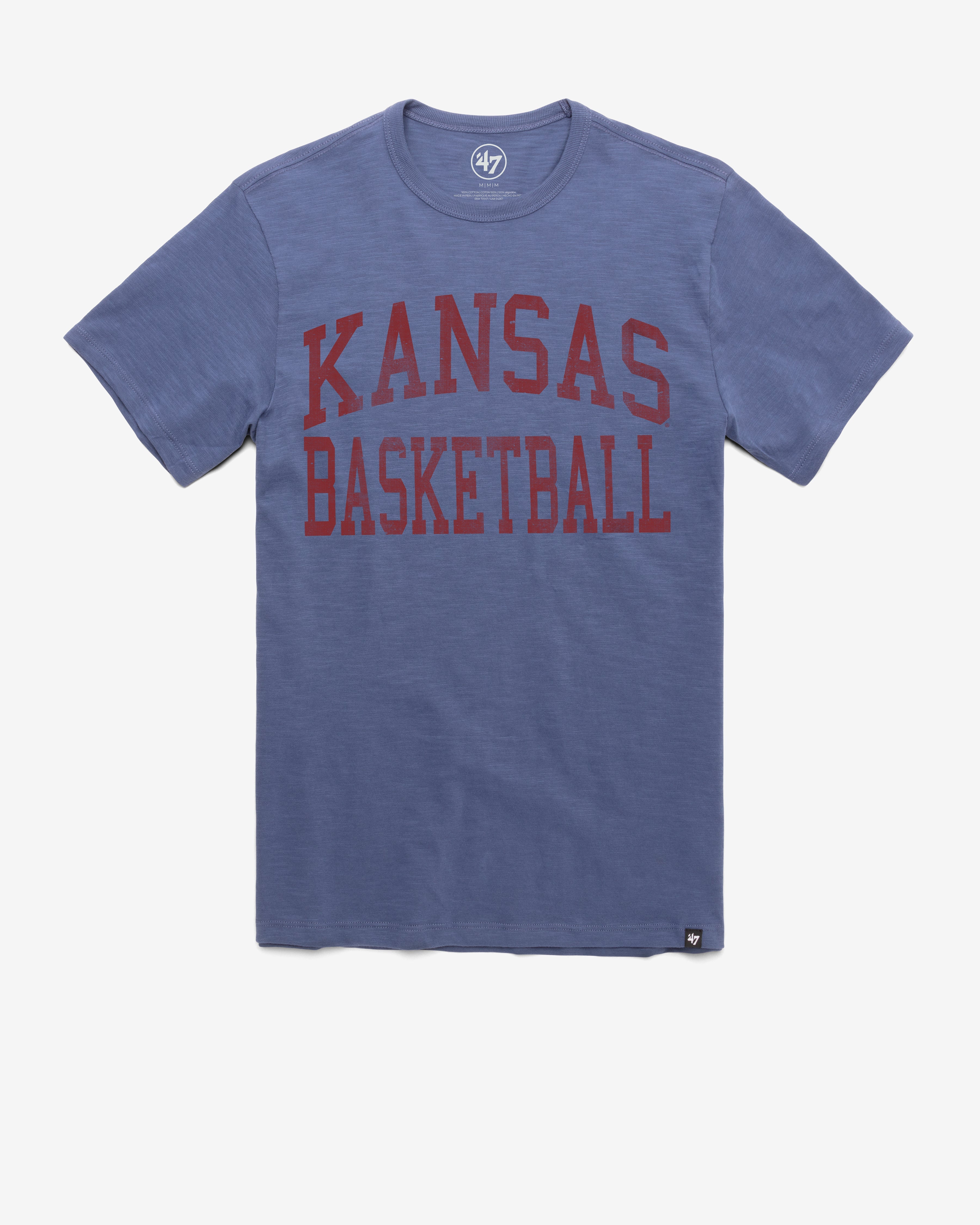 KANSAS JAYHAWKS CLASSIC BLOCK '47 SCRUM TEE BLEACHER BLUE