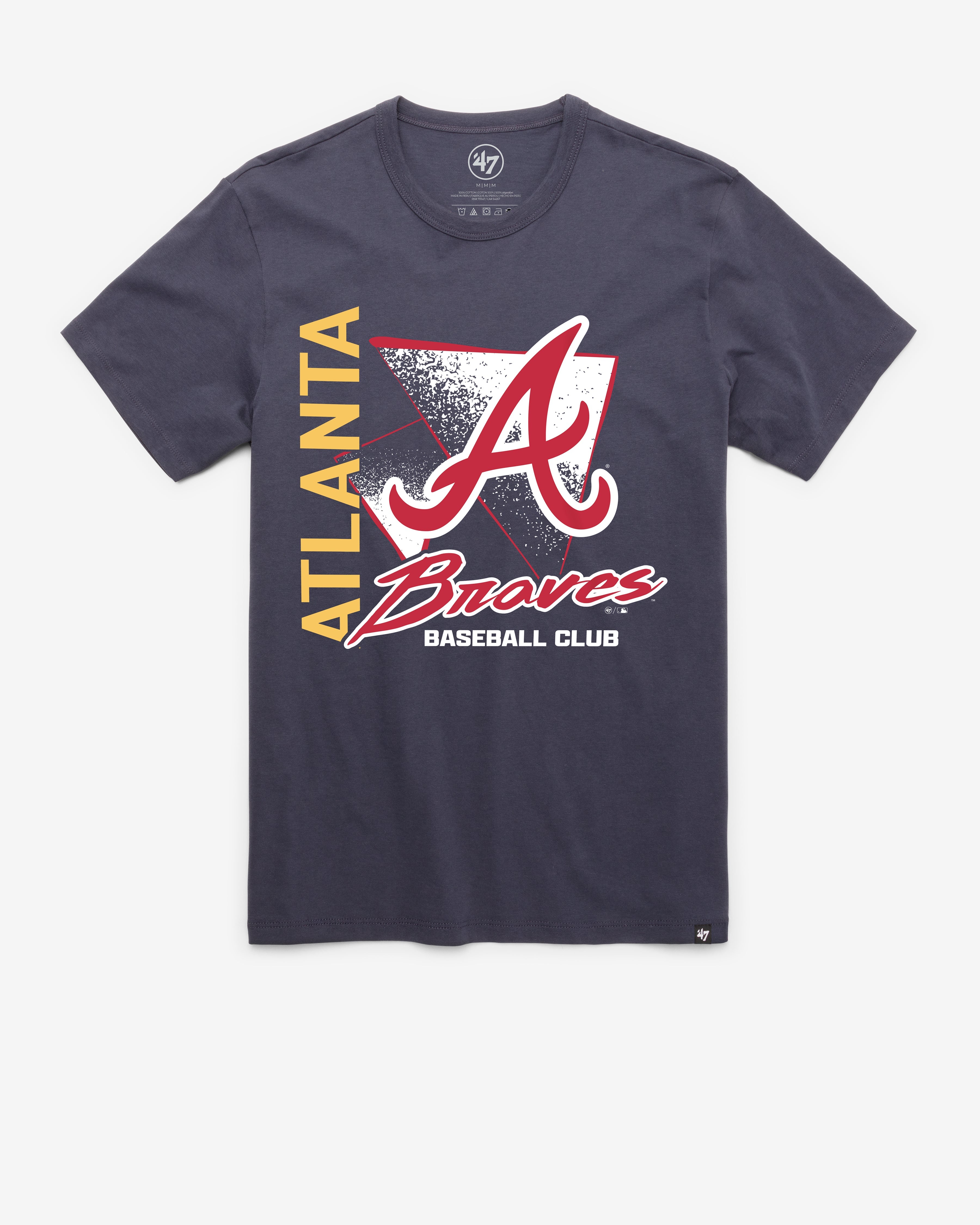 ATLANTA BRAVES SIDE ARM '47 FRANKLIN TEE ATLAS BLUE