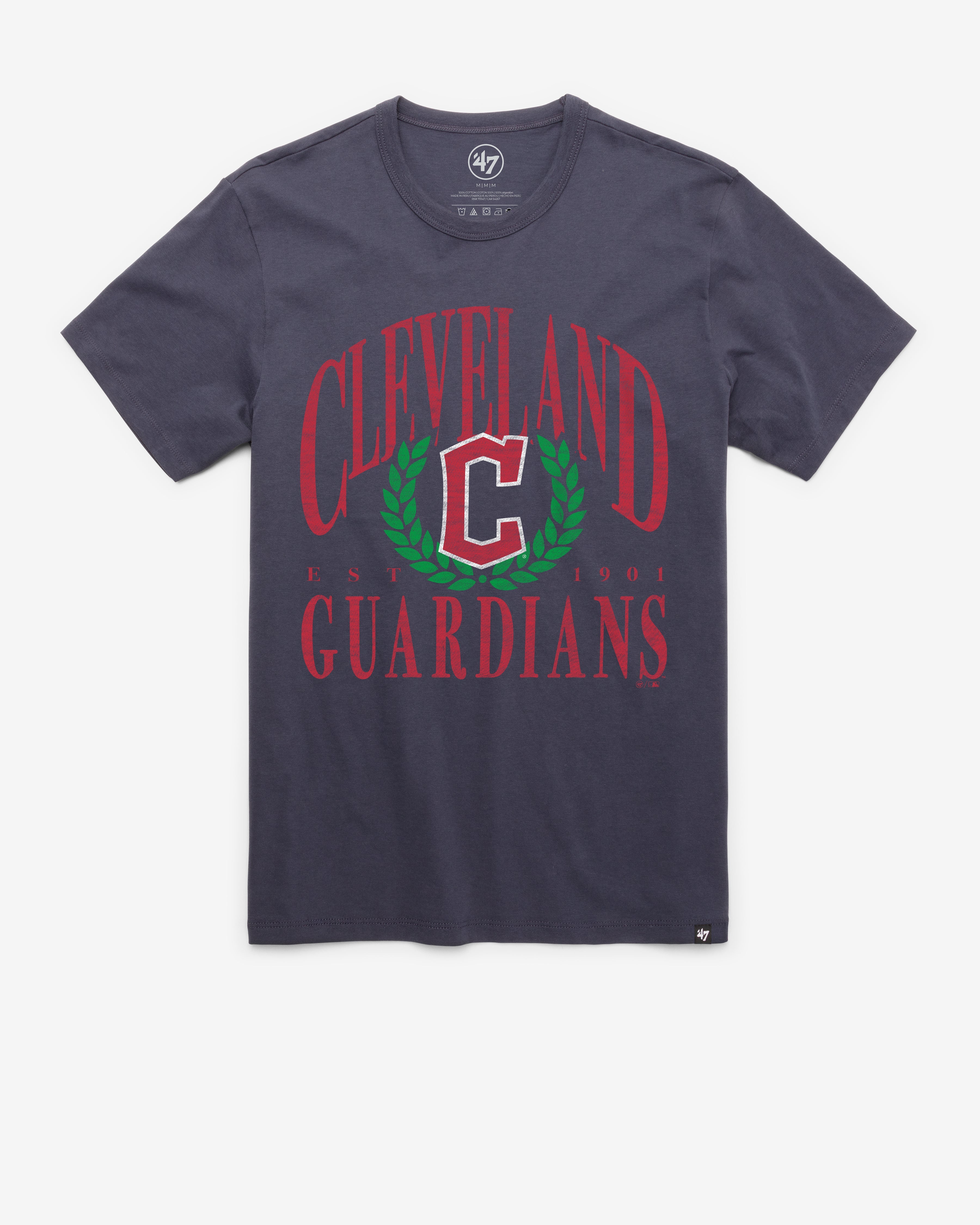 CLEVELAND GUARDIANS PITCHOUT '47 FRANKLIN TEE ATLAS BLUE