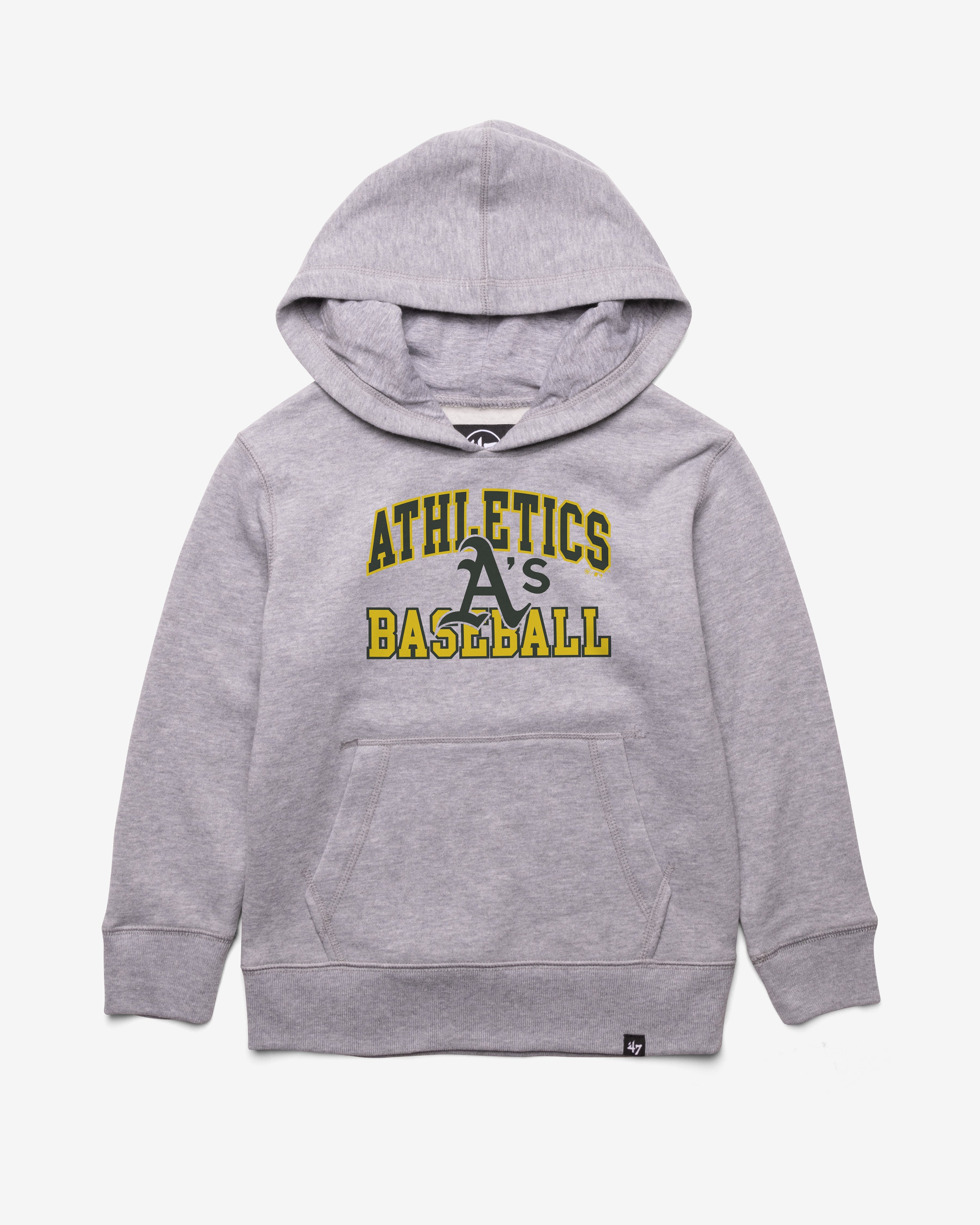 ATHLETICS BASEBALL VELOCITY '47 HEADLINE HOOD KIDS SLATE GREY