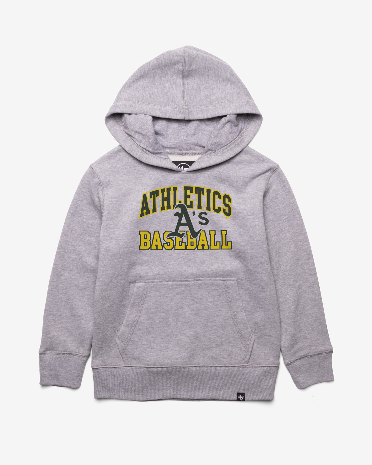 ATHLETICS BASEBALL VELOCITY '47 HEADLINE HOOD KIDS SLATE GREY
