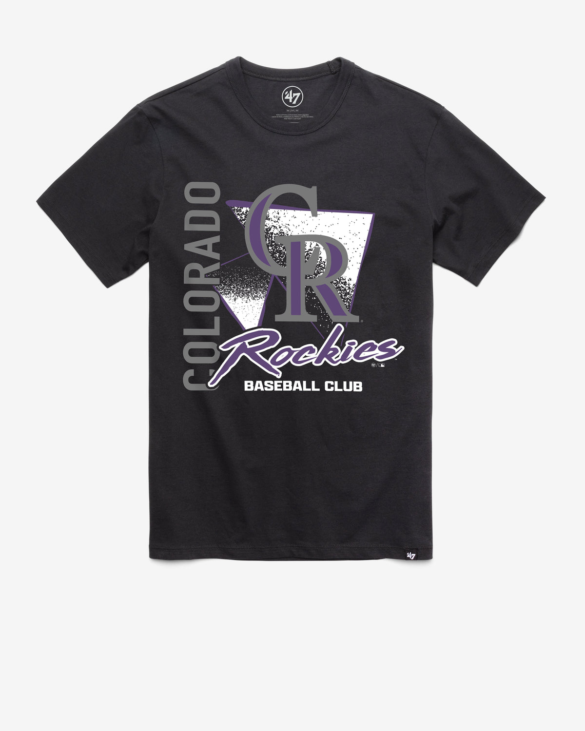 COLORADO ROCKIES SIDE ARM '47 FRANKLIN TEE FLINT BLACK