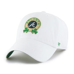 ATLANTA BRAVES ST. PADDY'S DOUBLE SHAMROCK '47 CLEAN UP WHITE