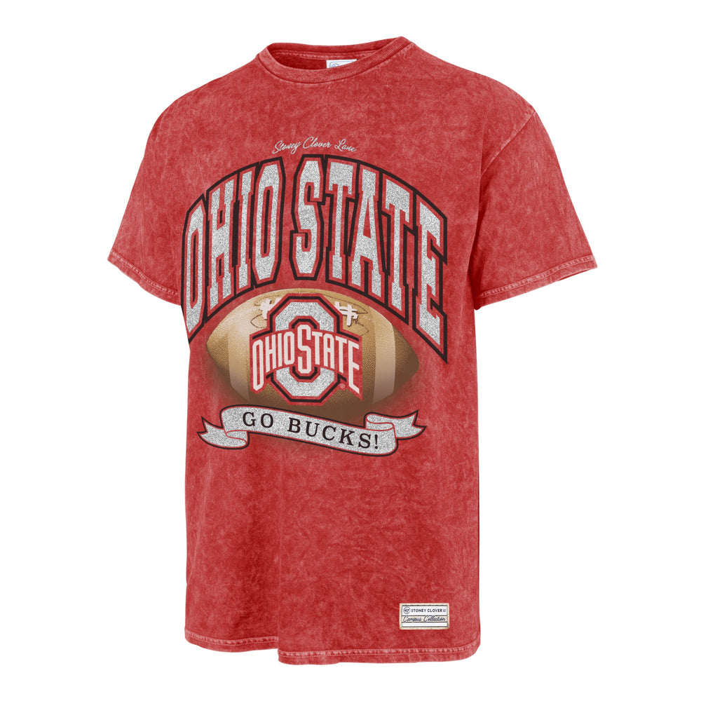 OHIO STATE BUCKEYES STONEY CLOVER LANE X '47 VINTAGE TUBULAR TEE DT RED