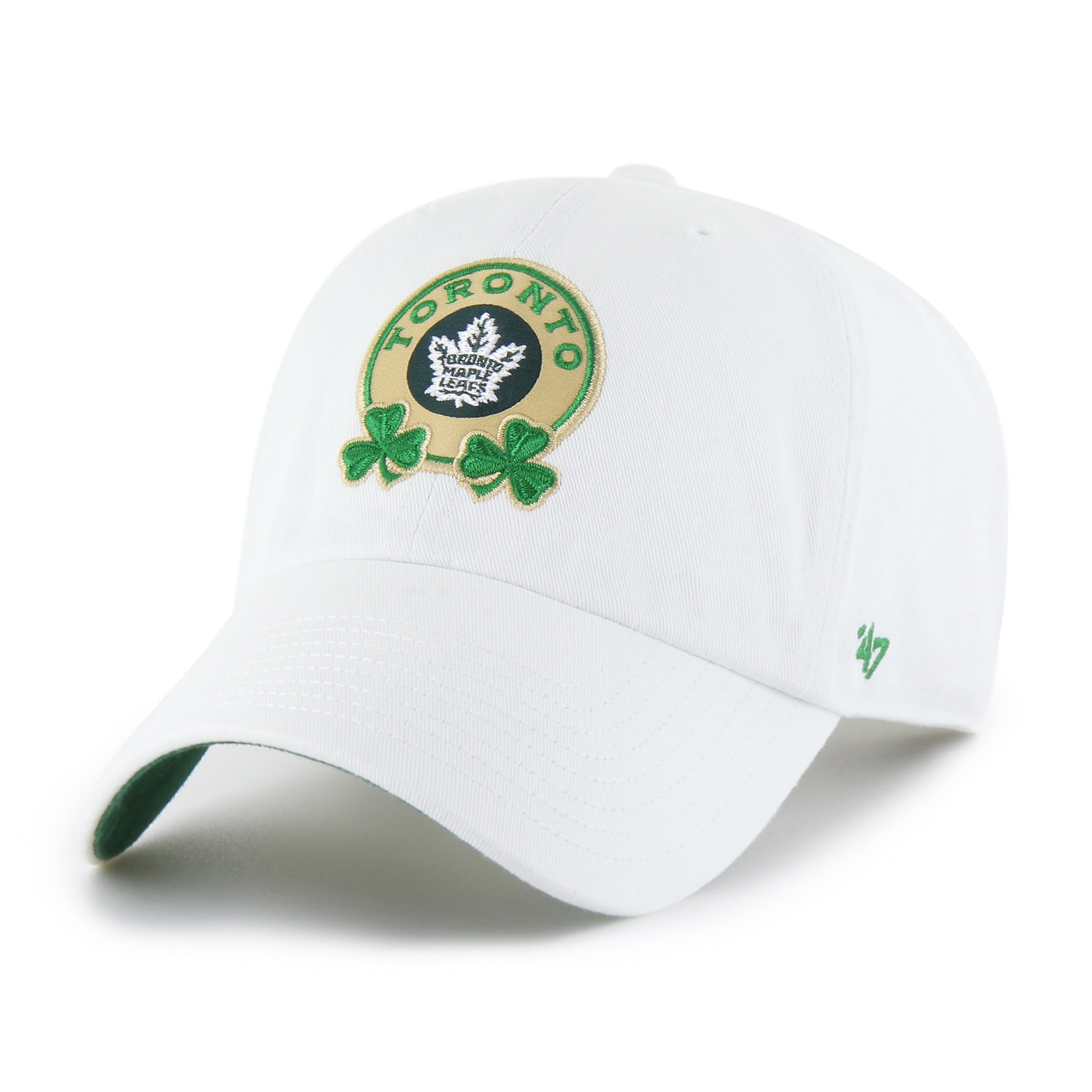 TORONTO MAPLE LEAFS ST. PADDY'S DOUBLE SHAMROCK '47 CLEAN UP WHITE