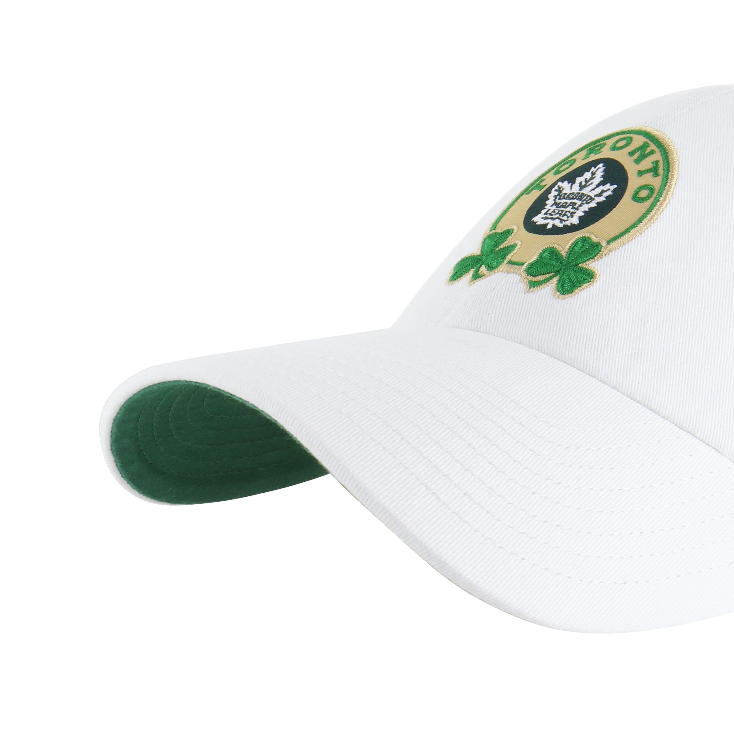TORONTO MAPLE LEAFS ST. PADDY'S DOUBLE SHAMROCK '47 CLEAN UP WHITE