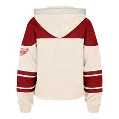 DETROIT RED WINGS SHOT BLOCK CROPPED '47 SUPERIOR LACER HOOD WOMENS CREAM