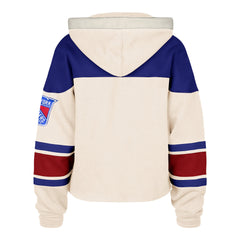 NEW YORK RANGERS SHOT BLOCK CROPPED '47 SUPERIOR LACER HOOD WOMENS CREAM
