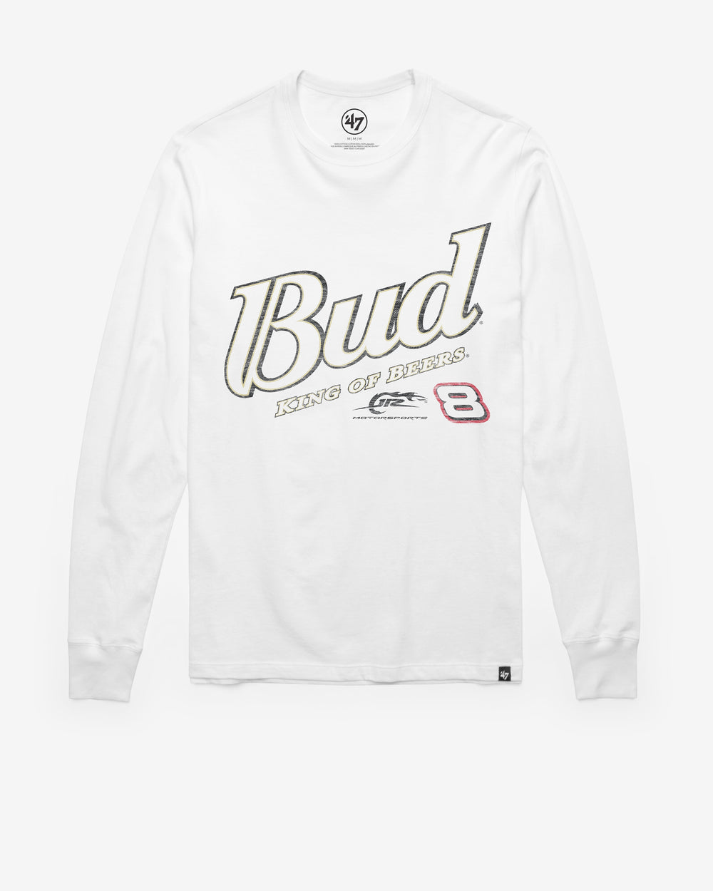 DALE EARNHARDT JR. / JR MOTORSPORTS DRIVER '47 FRANKLIN LONG SLEEVE TEE WHITE WASH