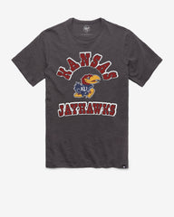 KANSAS JAYHAWKS COMEBACK '47 SCRUM TEE CHARCOAL