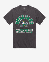 NOTRE DAME FIGHTIN IRISH COMEBACK '47 SCRUM TEE CHARCOAL