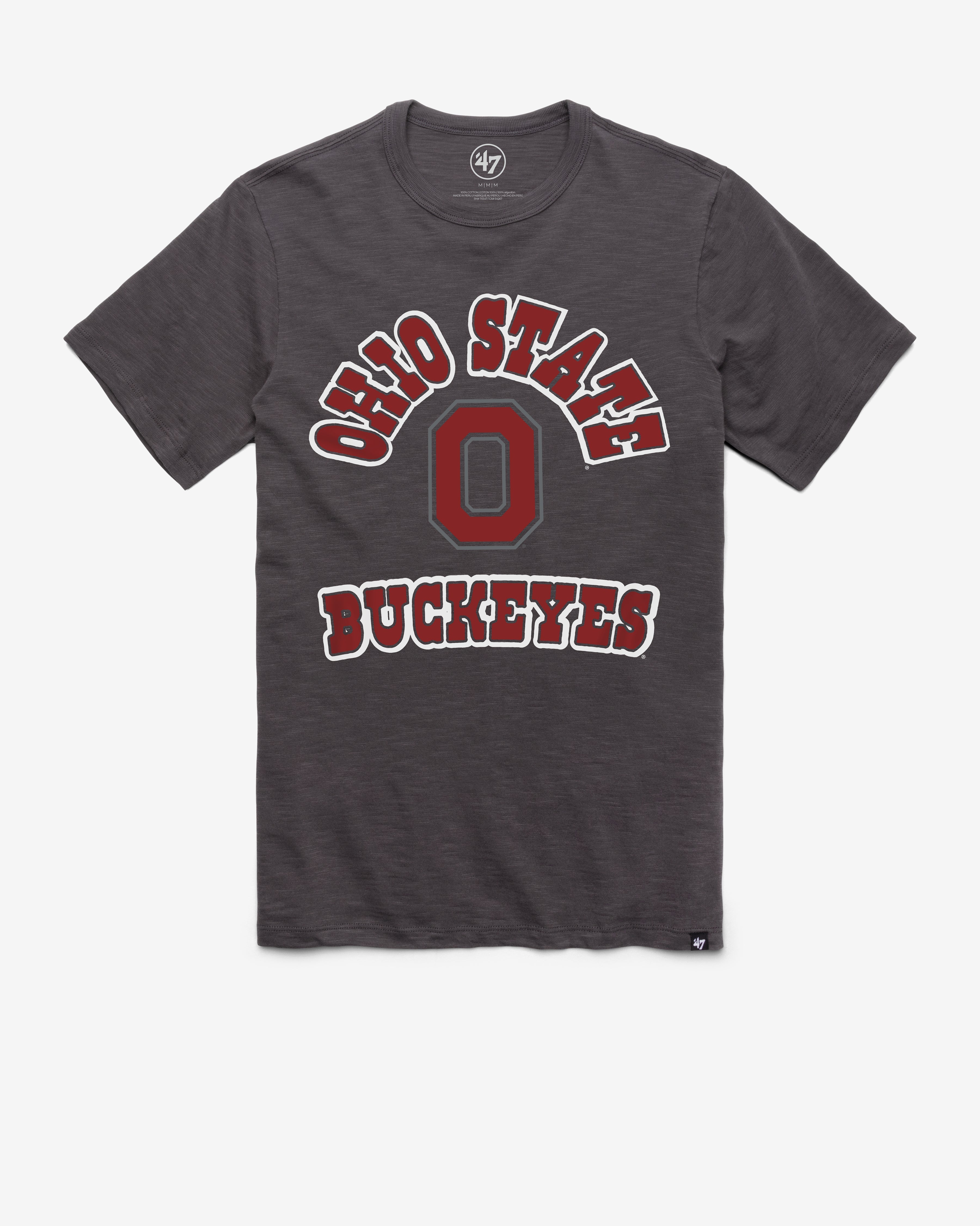OHIO STATE BUCKEYES COMEBACK '47 SCRUM TEE CHARCOAL