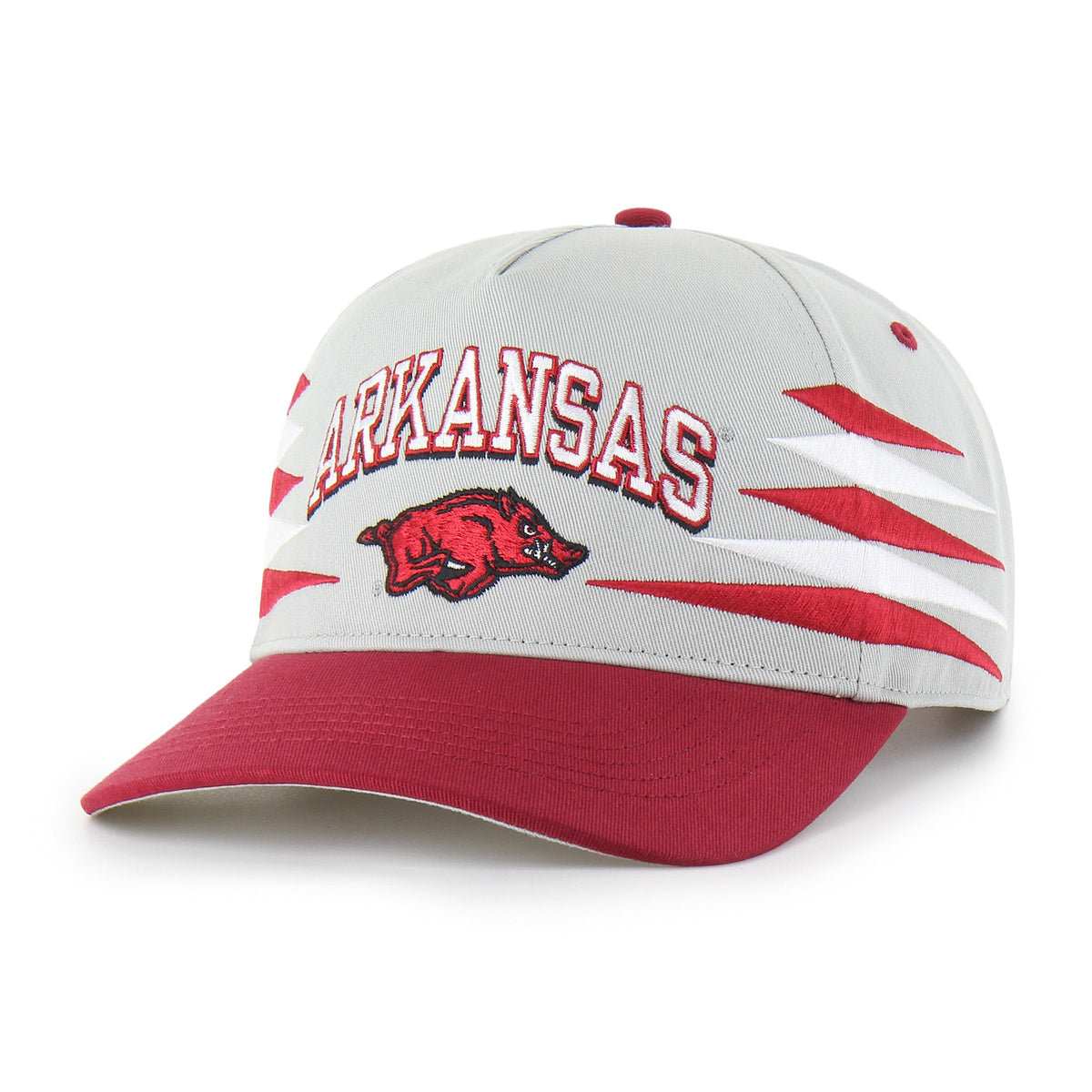 ARKANSAS RAZORBACKS DIAMOND CUT '47 HITCH GRAY