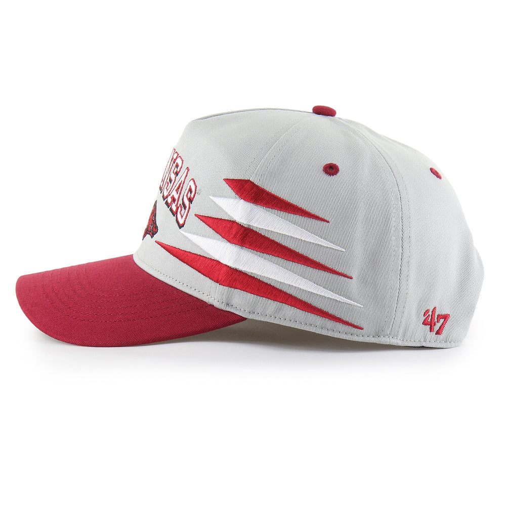ARKANSAS RAZORBACKS DIAMOND CUT '47 HITCH GRAY
