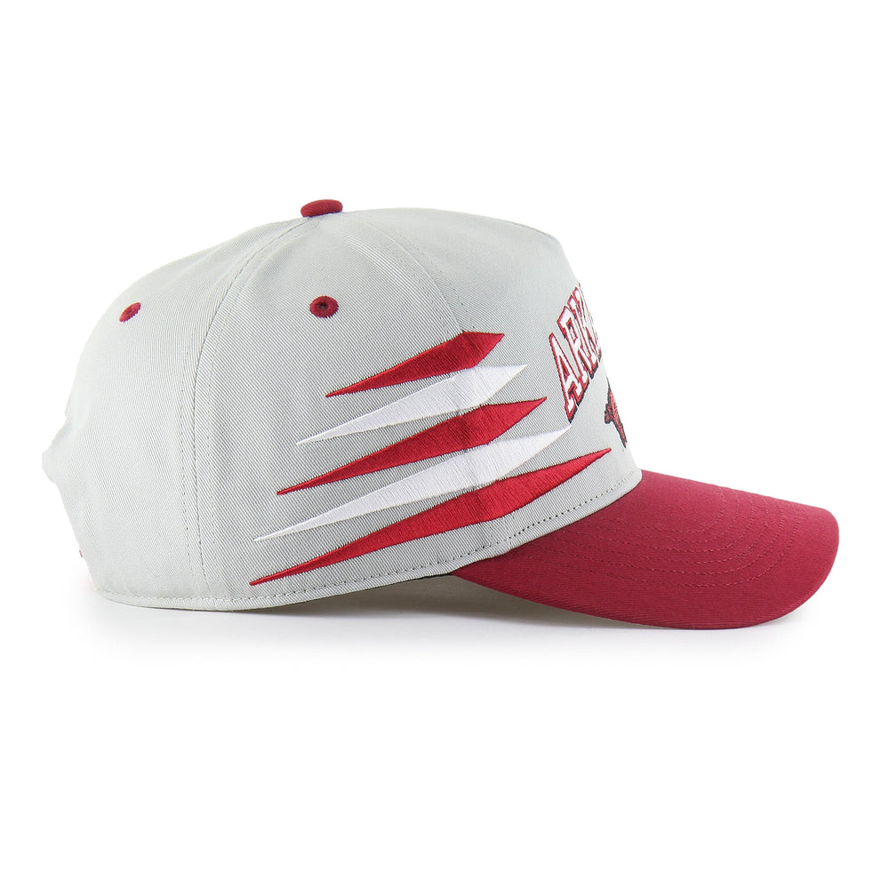 ARKANSAS RAZORBACKS DIAMOND CUT '47 HITCH GRAY
