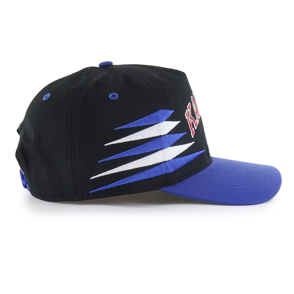 KANSAS JAYHAWKS DIAMOND CUT '47 HITCH BLACK