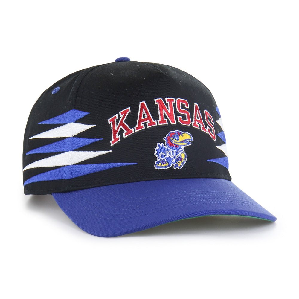KANSAS JAYHAWKS DIAMOND CUT '47 HITCH BLACK