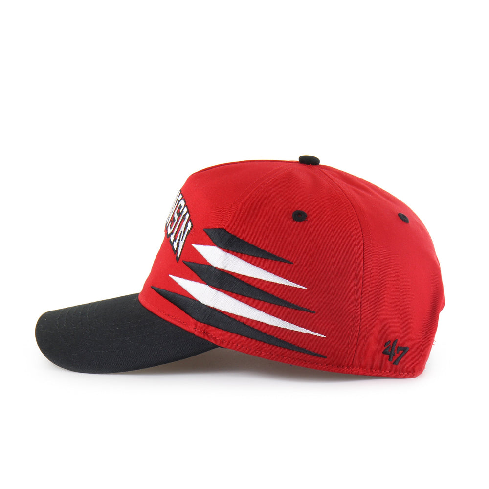 WISCONSIN BADGERS DIAMOND CUT '47 HITCH RED