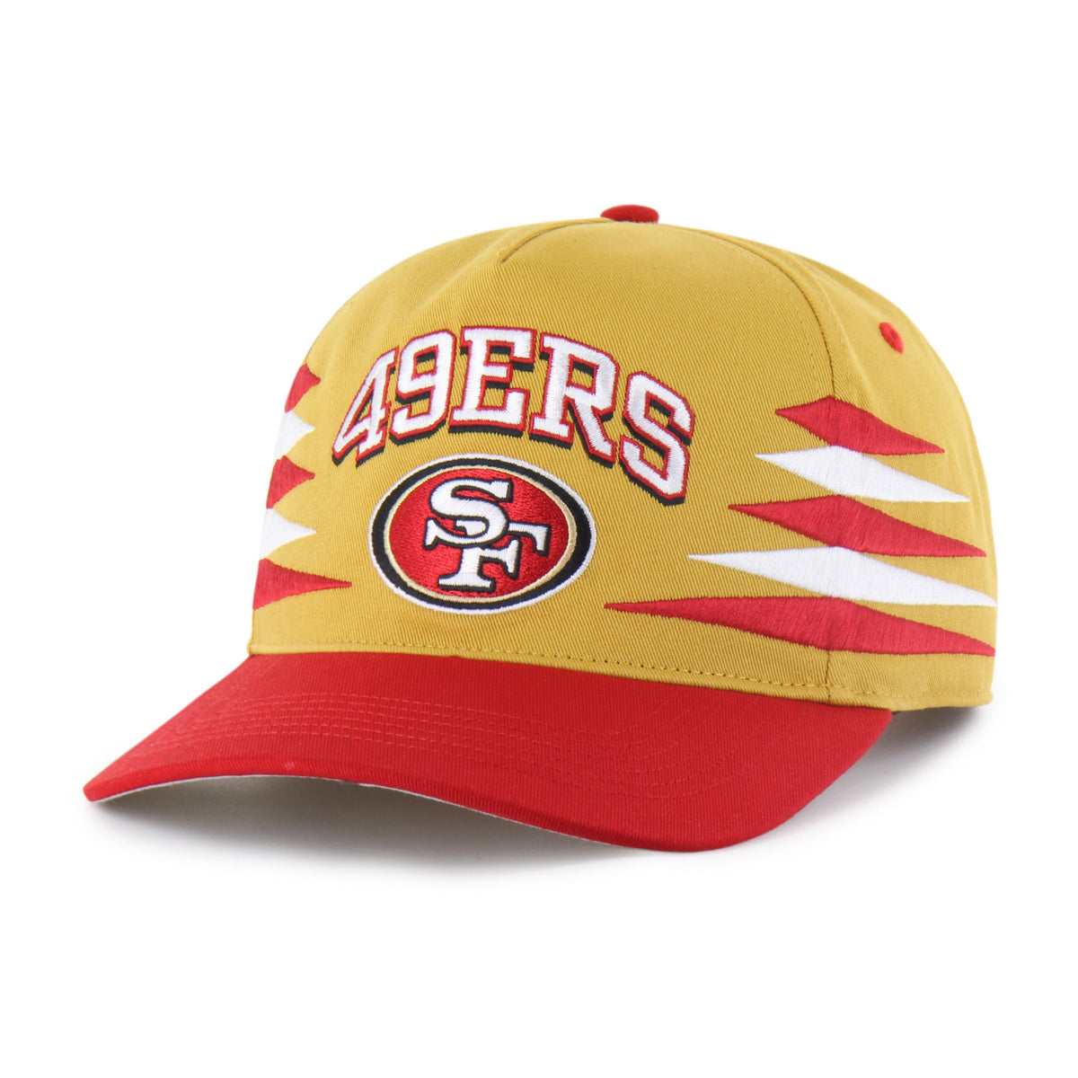 SAN FRANCISCO 49ERS DIAMOND CUT '47 HITCH RF RELAXED FIT FLAT GOLD