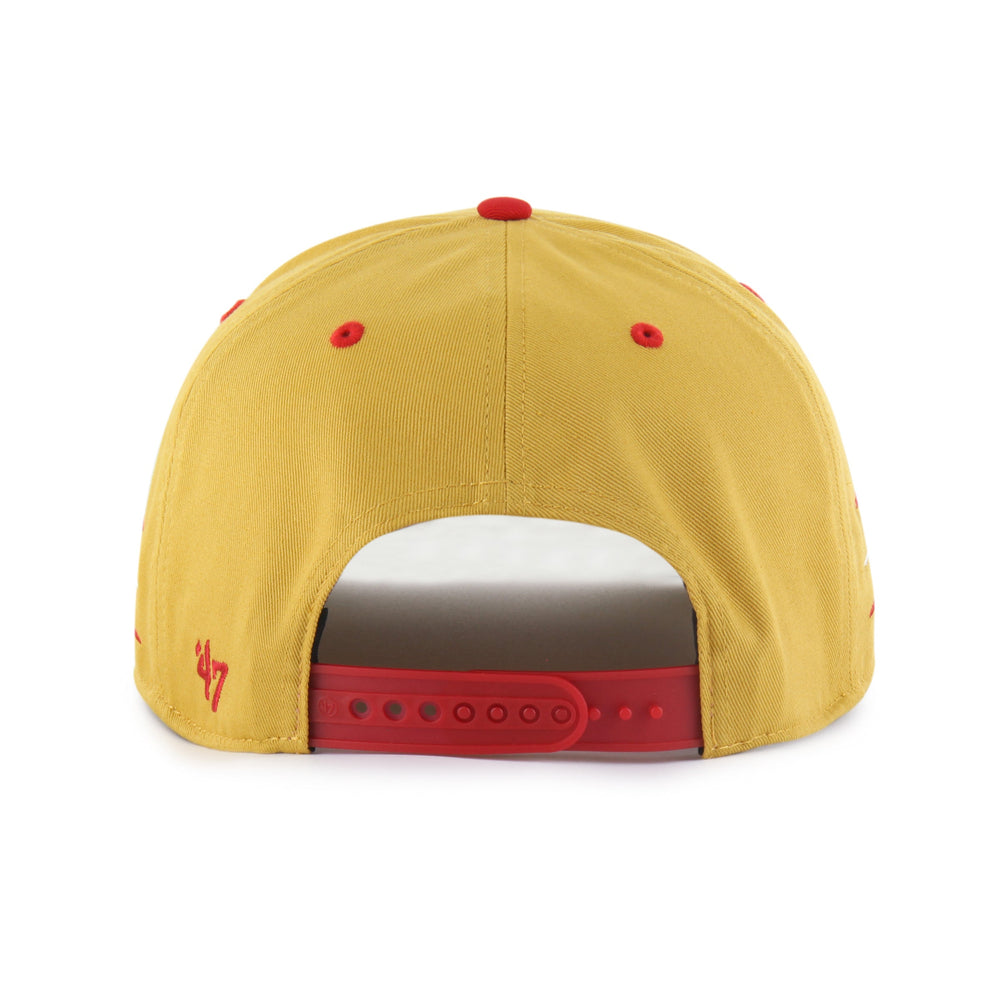 SAN FRANCISCO 49ERS DIAMOND CUT '47 HITCH RF RELAXED FIT FLAT GOLD