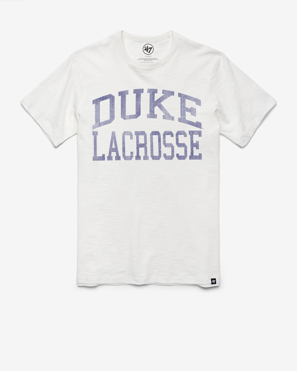 DUKE BLUE DEVILS CLASSIC BLOCK '47 SCRUM TEE WHITE WASH