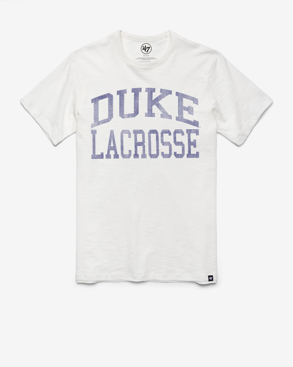 DUKE BLUE DEVILS CLASSIC BLOCK '47 SCRUM TEE WHITE WASH