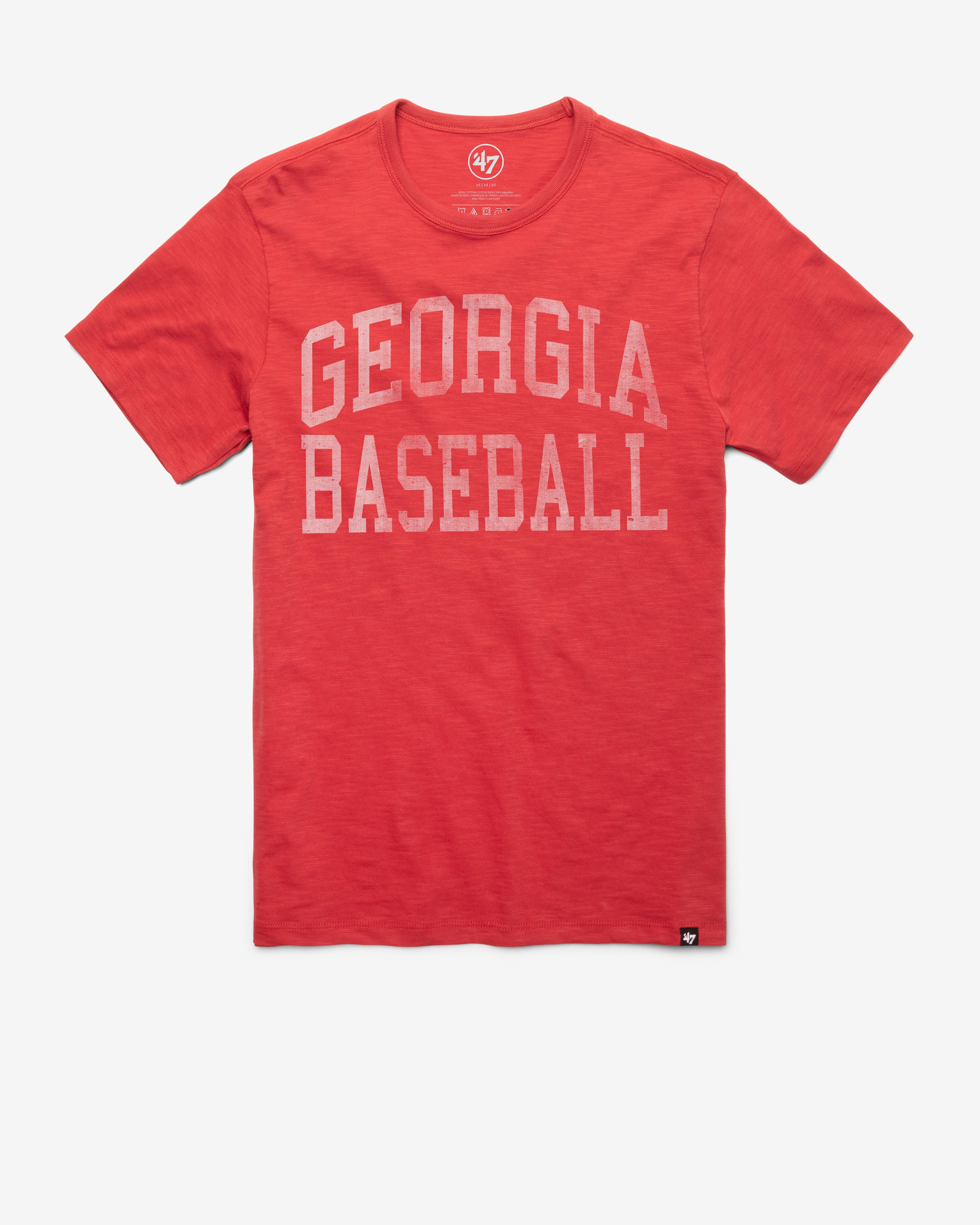 GEORGIA BULLDOGS CLASSIC BLOCK '47 SCRUM TEE RESCUE RED