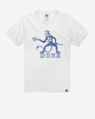 DUKE BLUE DEVILS VINTAGE PREMIER '47 FRANKLIN TEE WHITE WASH
