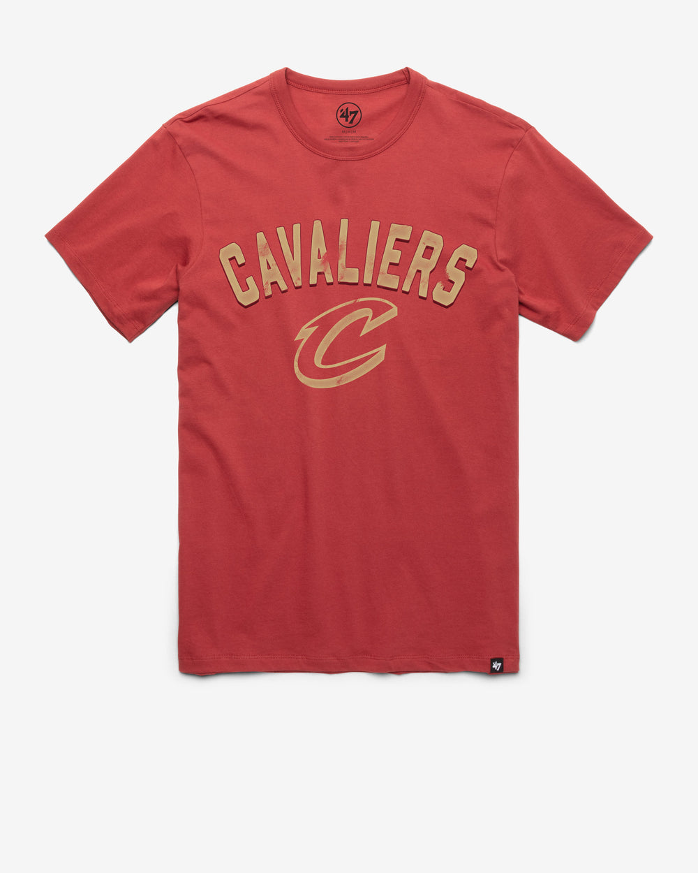 CLEVELAND CAVALIERS ALL ARCH '47 FRANKLIN TEE MISSION RED