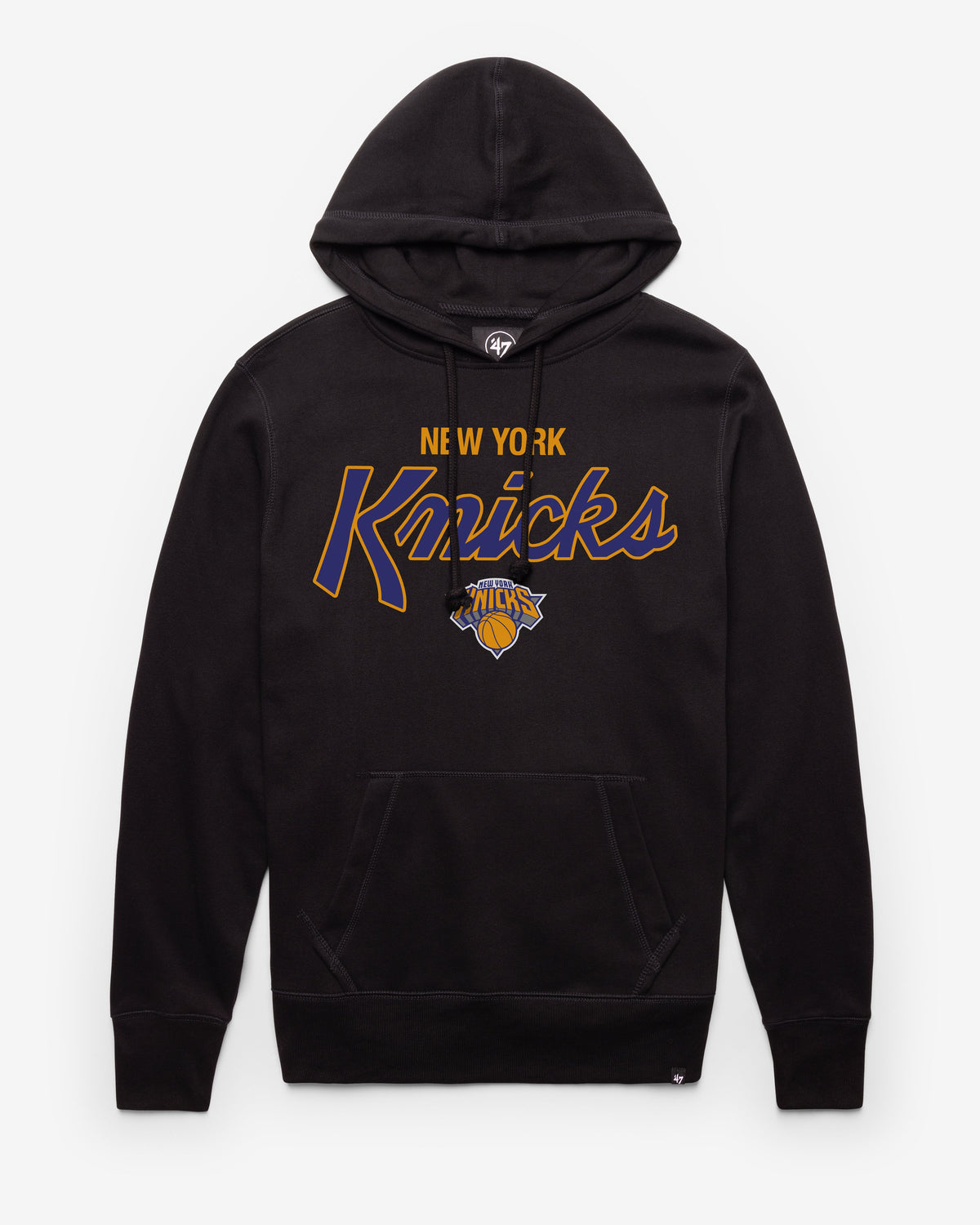 NEW YORK KNICKS CROSS CITY SCRIPT '47 HEADLINE HOOD JET BLACK
