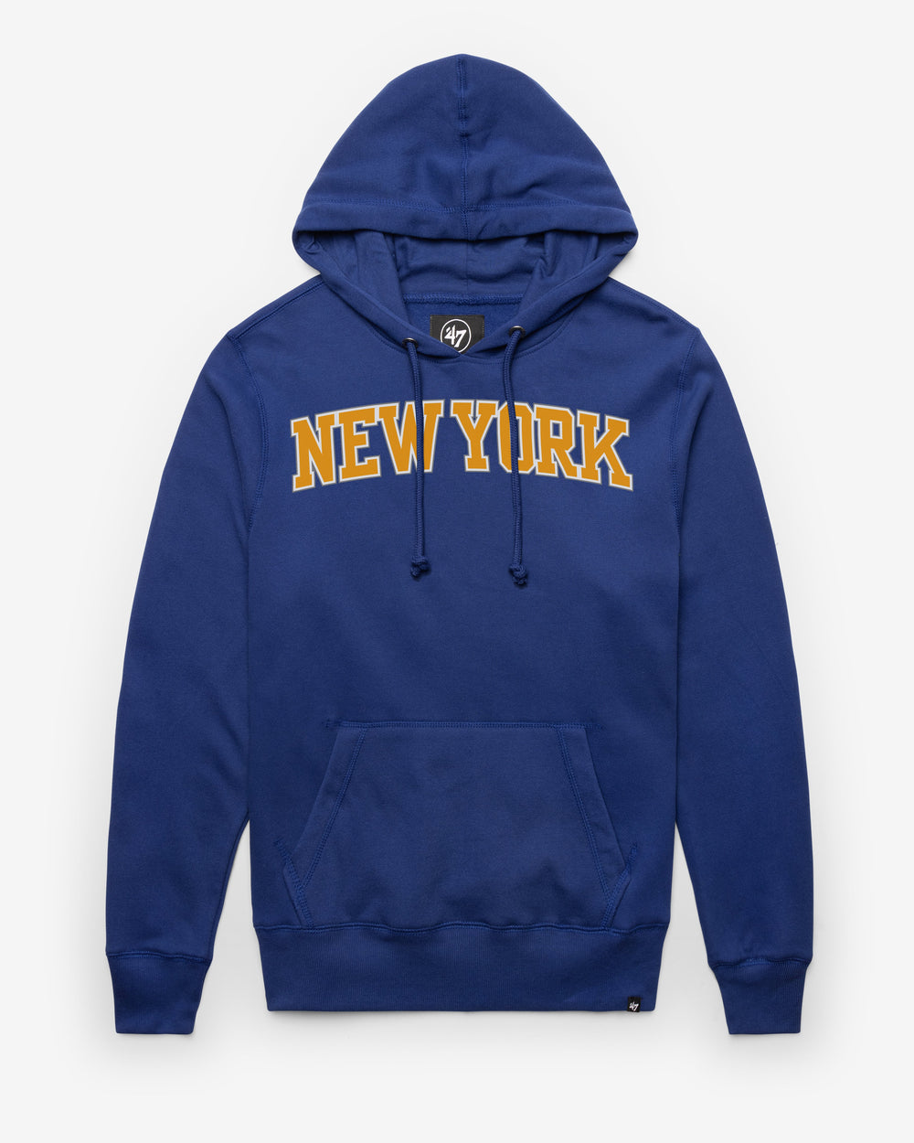 NEW YORK KNICKS WORDMARK '47 HEADLINE HOOD ROYAL