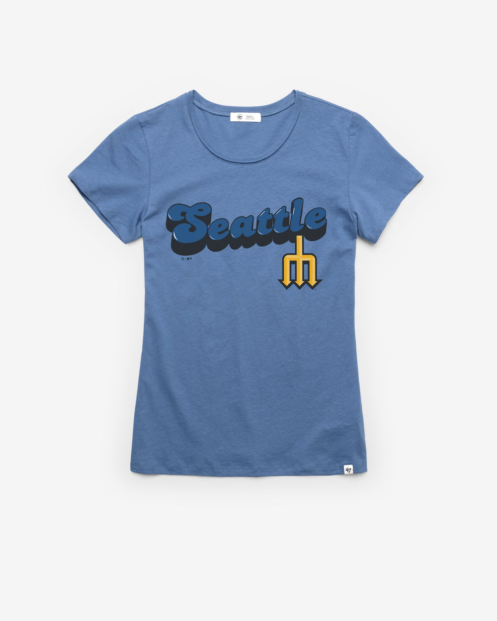 SEATTLE MARINERS CITY CONNECT MYSTIC '47 FRANKIE TEE WOMENS CADET BLUE