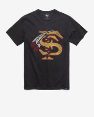 FLORIDA STATE SEMINOLES VINTAGE PREMIER '47 FRANKLIN TEE FLINT BLACK