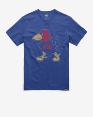 KANSAS JAYHAWKS VINTAGE PREMIER '47 FRANKLIN TEE JETTY BLUE