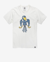 KANSAS JAYHAWKS VINTAGE PREMIER '47 FRANKLIN TEE WHITE WASH