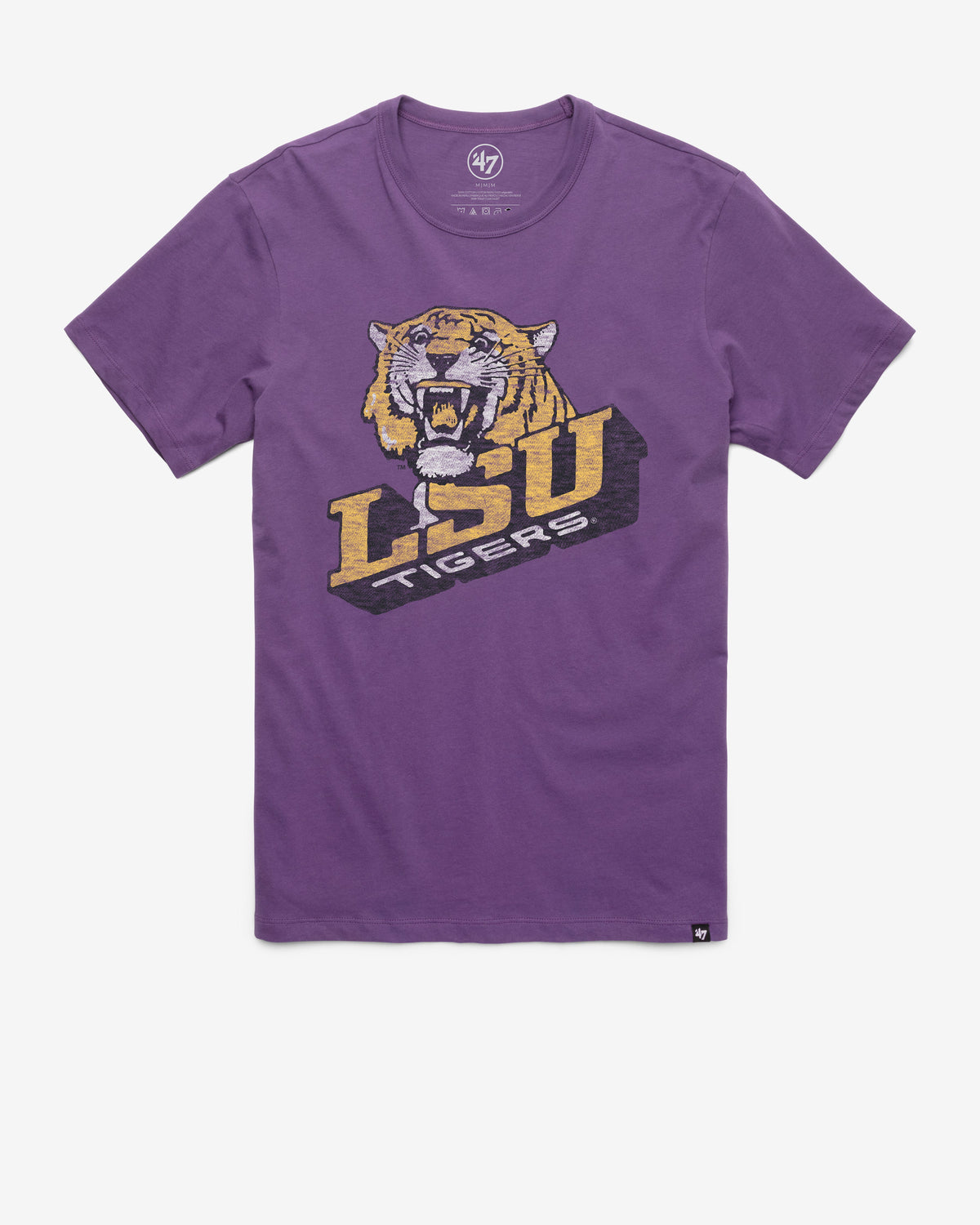 LOUISIANA STATE TIGERS LSU VINTAGE PREMIER '47 FRANKLIN TEE REGENT PURPLE