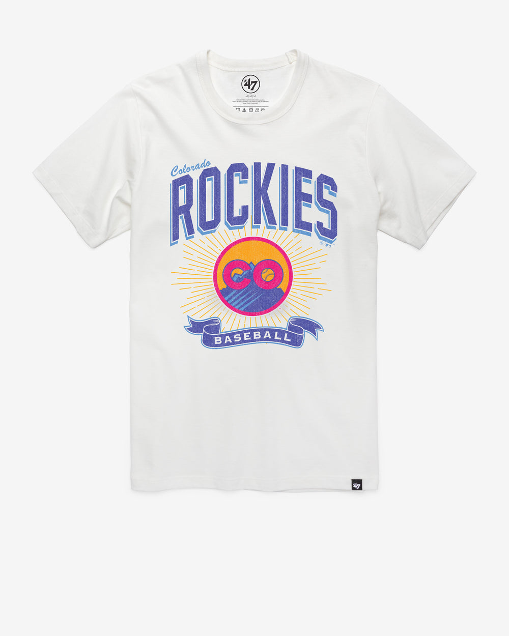 COLORADO ROCKIES CITY CONNECT PRIME PLAY '47 FRANKLIN TEE WHITE WASH