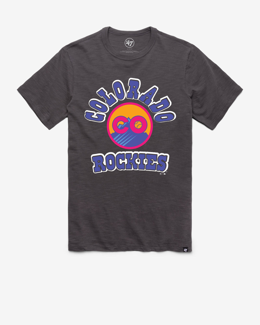 COLORADO ROCKIES CITY CONNECT COMEBACK '47 SCRUM TEE CHARCOAL