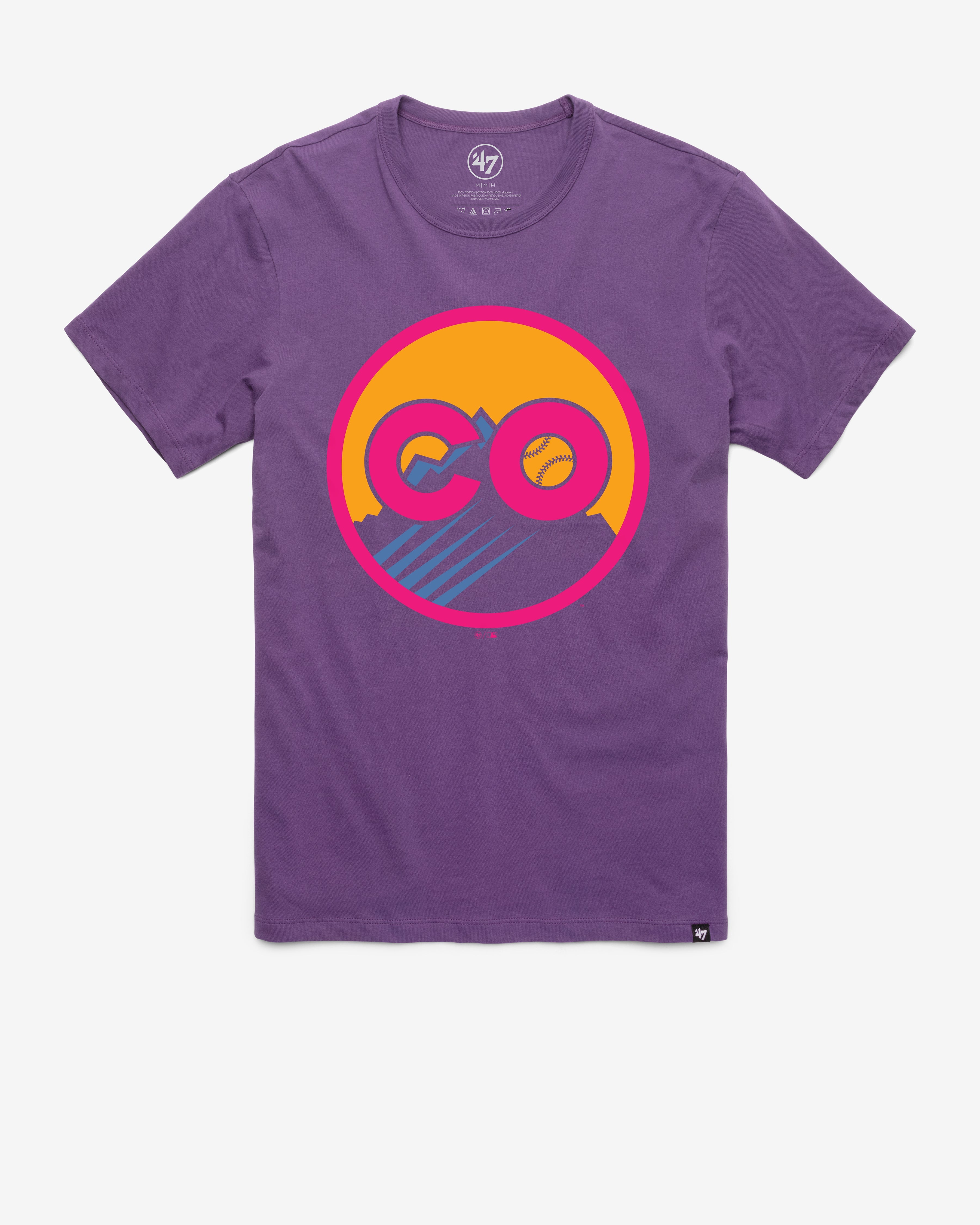 COLORADO ROCKIES CITY CONNECT IMPRINT '47 FRANKLIN TEE REGENT PURPLE