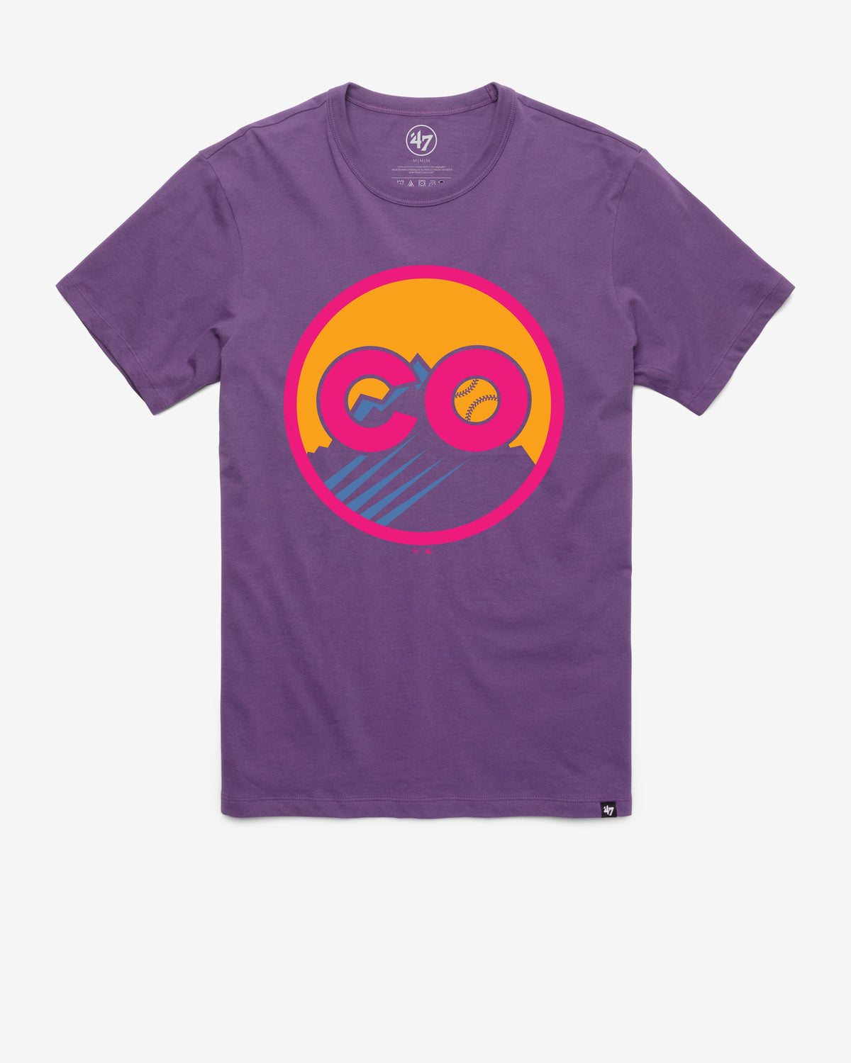 COLORADO ROCKIES CITY CONNECT IMPRINT '47 FRANKLIN TEE REGENT PURPLE
