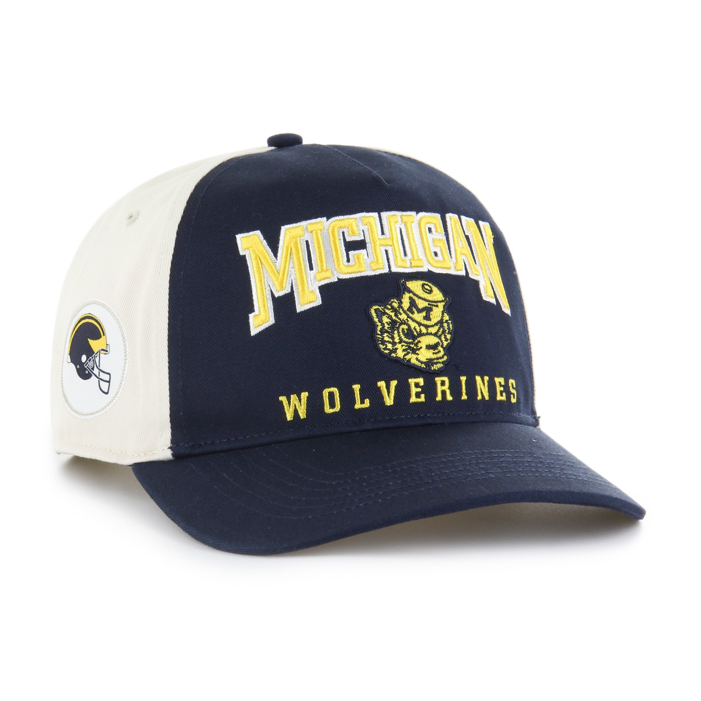 MICHIGAN WOLVERINES VINTAGE HARD HAT '47 HITCH NAVY