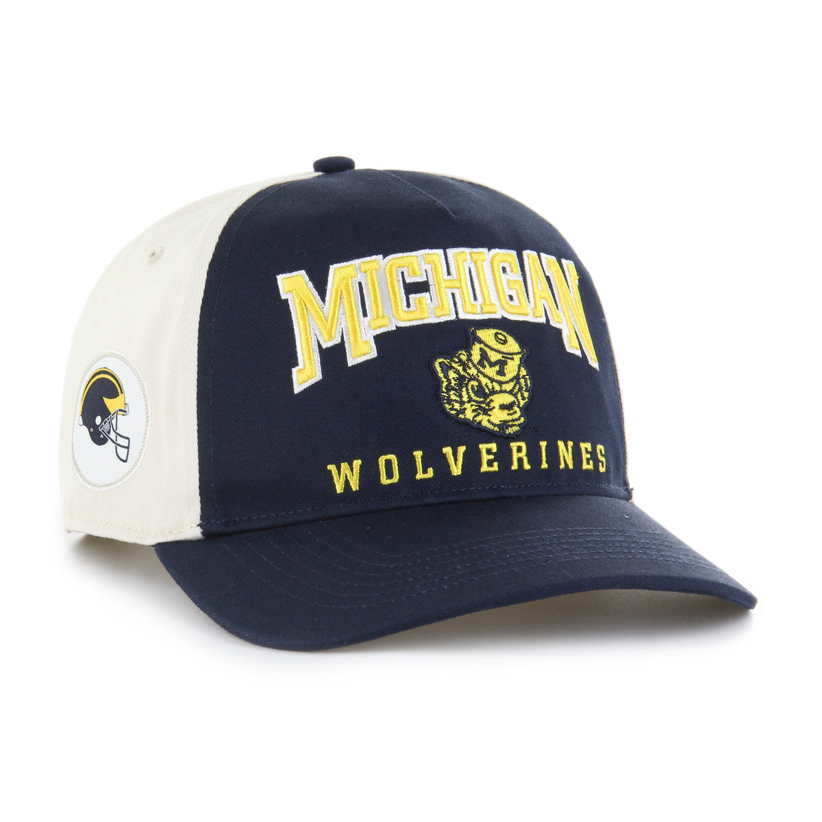 MICHIGAN WOLVERINES VINTAGE HARD HAT '47 HITCH NAVY