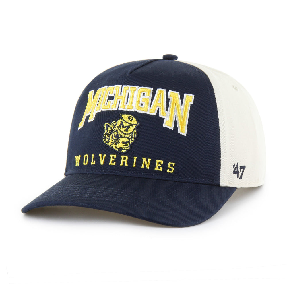 MICHIGAN WOLVERINES VINTAGE HARD HAT '47 HITCH NAVY
