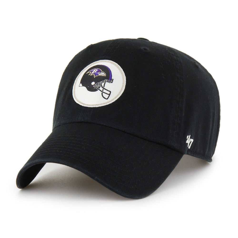 BALTIMORE RAVENS HARD HAT '47 CLEAN UP BLACK