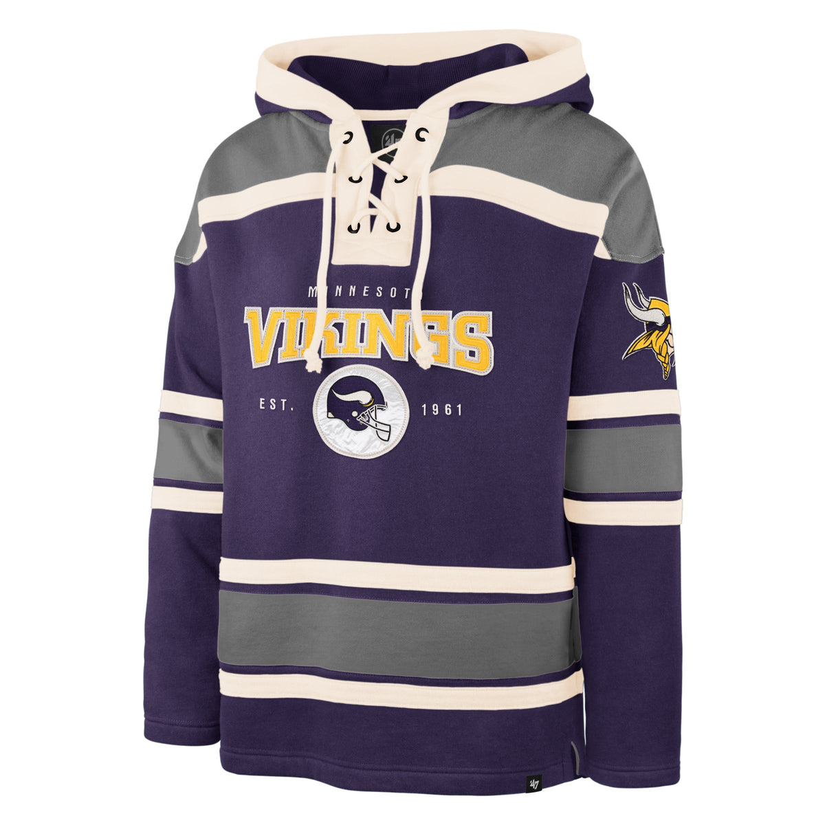 MINNESOTA VIKINGS FIRST DOWN '47 SUPERIOR LACER HOOD PURPLE