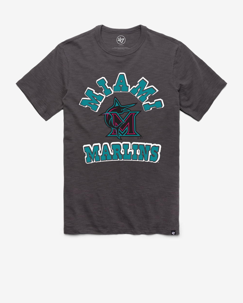 MIAMI MARLINS CITY CONNECT COMEBACK '47 SCRUM TEE CHARCOAL