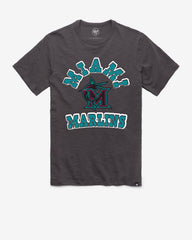 MIAMI MARLINS CITY CONNECT COMEBACK '47 SCRUM TEE CHARCOAL